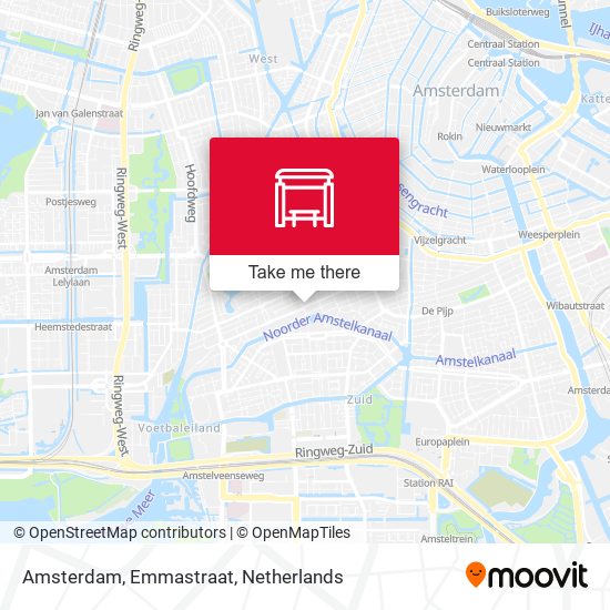 Amsterdam, Emmastraat map