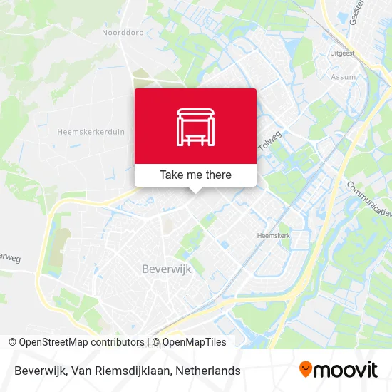 Beverwijk, Van Riemsdijklaan map