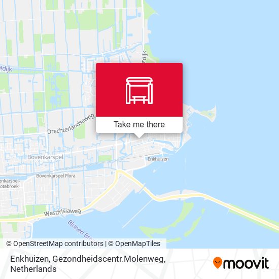 Enkhuizen, Gezondheidscentr.Molenweg map