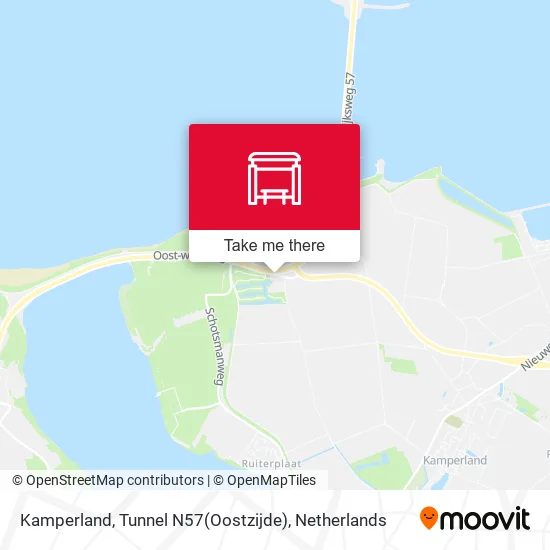 Kamperland, Tunnel N57(Oostzijde) map