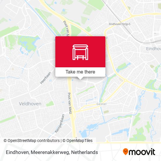Eindhoven, Meerenakkerweg map