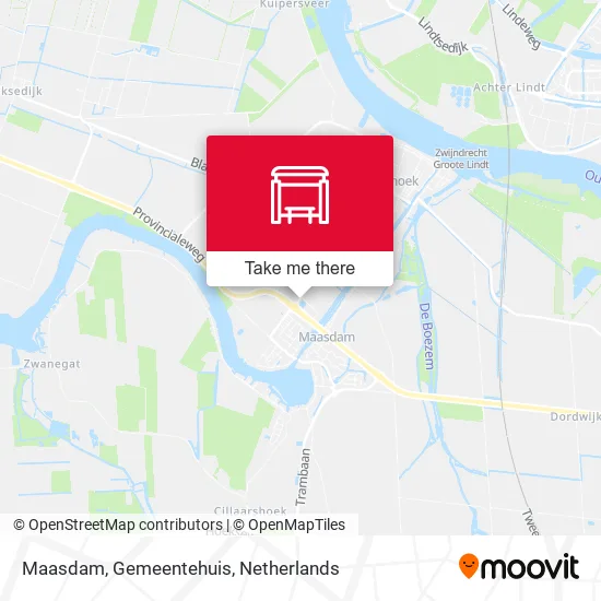 Maasdam, Gemeentehuis map