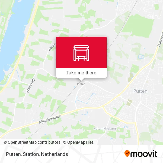Putten, Station map