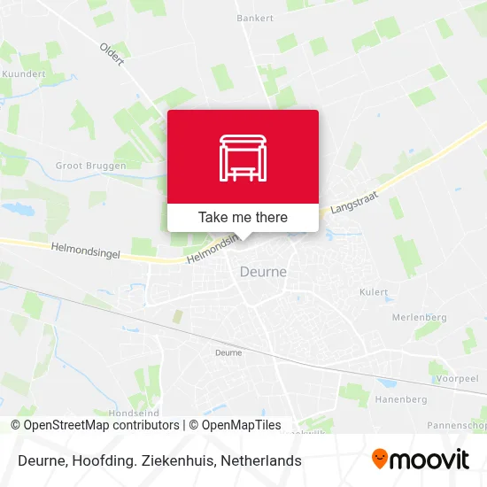 Deurne, Hoofding. Ziekenhuis map