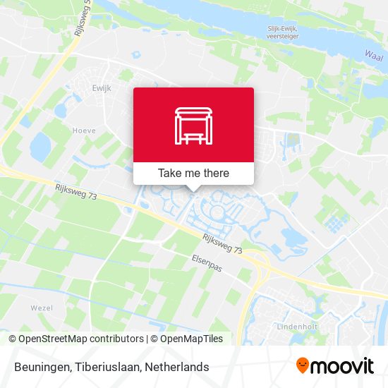 Beuningen, Tiberiuslaan map