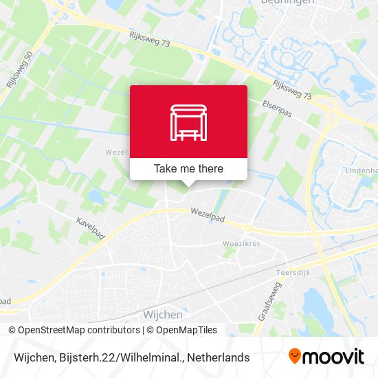 Wijchen, Bijsterh.22 / Wilhelminal. map