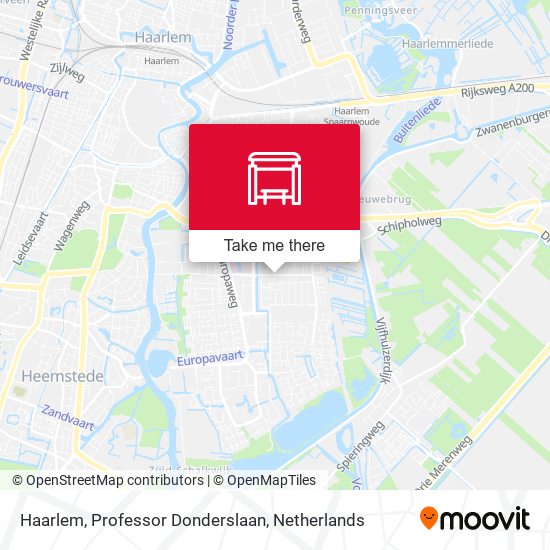Haarlem, Professor Donderslaan map