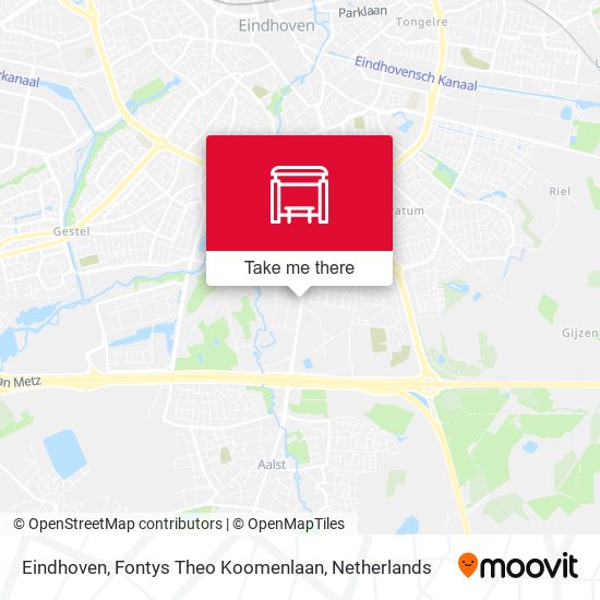 Eindhoven, Fontys Theo Koomenlaan map