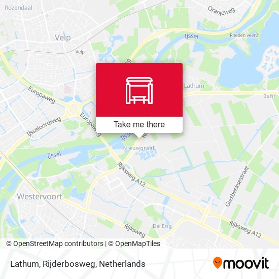 Lathum, Rijderbosweg map