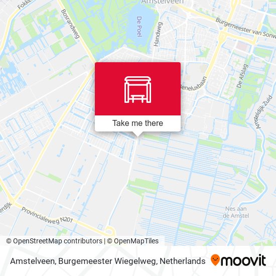 Amstelveen, Burgemeester Wiegelweg Karte