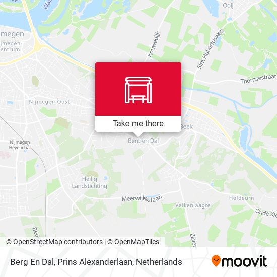 Berg En Dal, Prins Alexanderlaan map
