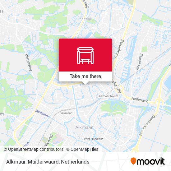 Alkmaar, Muiderwaard Karte