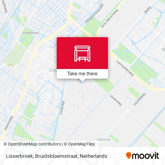 Lisserbroek, Bruidsbloemstraat map