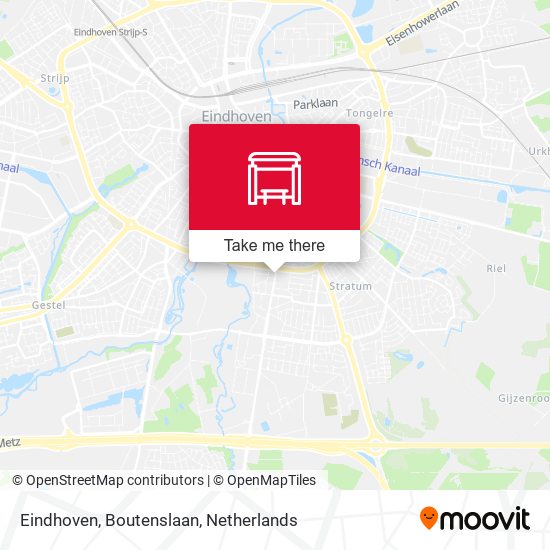 Eindhoven, Boutenslaan map