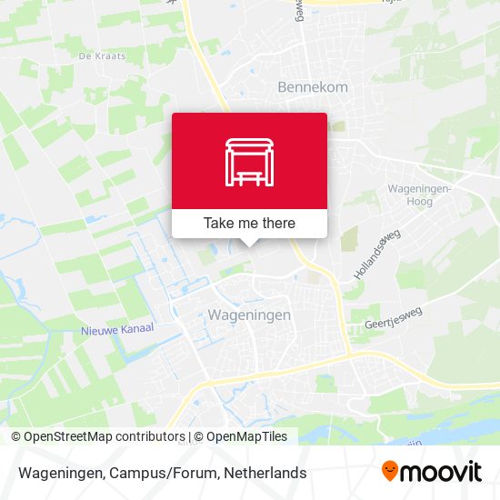 Wageningen, Campus/Forum map