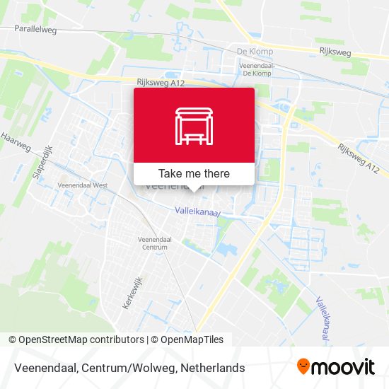 Veenendaal, Centrum/Wolweg Karte