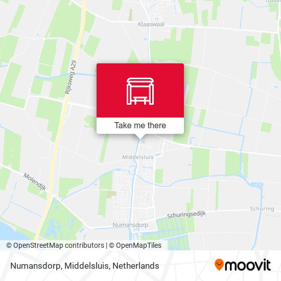 Numansdorp, Middelsluis map
