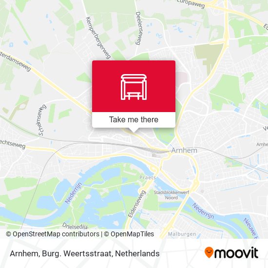 Arnhem, Burg. Weertsstraat map