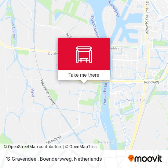 'S-Gravendeel, Boendersweg map