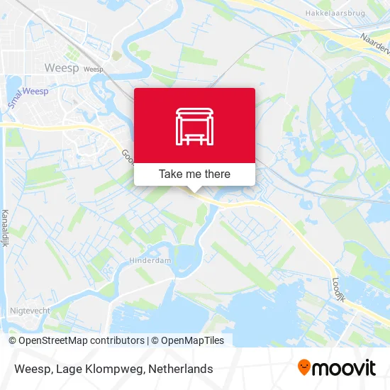 Weesp, Lage Klompweg map