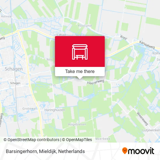 Barsingerhorn, Mieldijk map