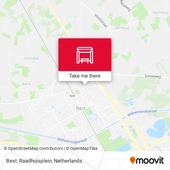 Best, Raadhuisplein map