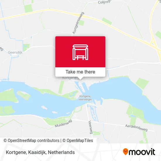 Kortgene, Kaaidijk map