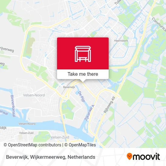 Beverwijk, Wijkermeerweg map