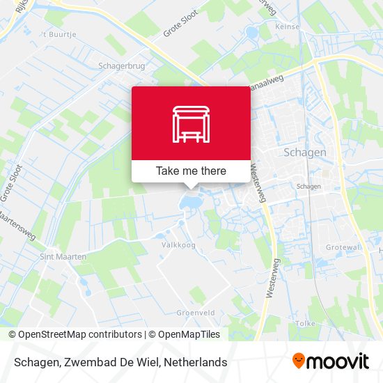 Schagen, Zwembad De Wiel map