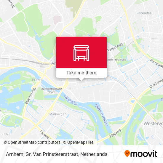 Arnhem, Gr. Van Prinstererstraat map