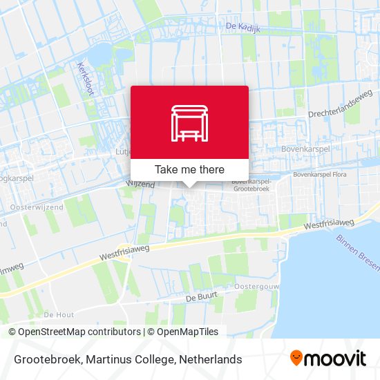 Grootebroek, Martinus College map