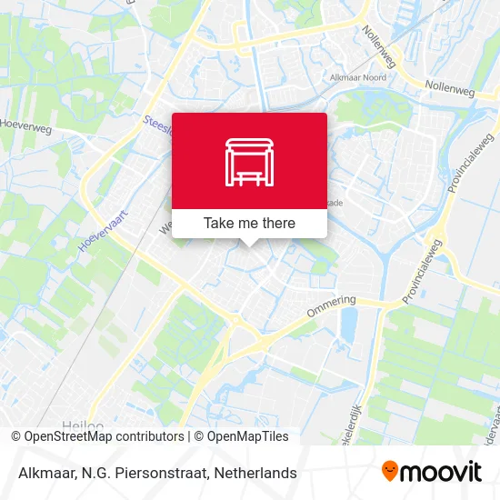 Alkmaar, N.G. Piersonstraat map