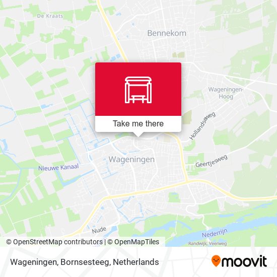 Wageningen, Bornsesteeg map