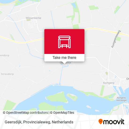 Geersdijk, Provincialeweg map