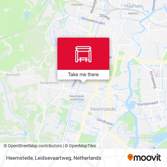 Heemstede, Leidsevaartweg Karte