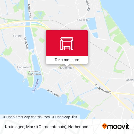 Kruiningen, Markt(Gemeentehuis) map
