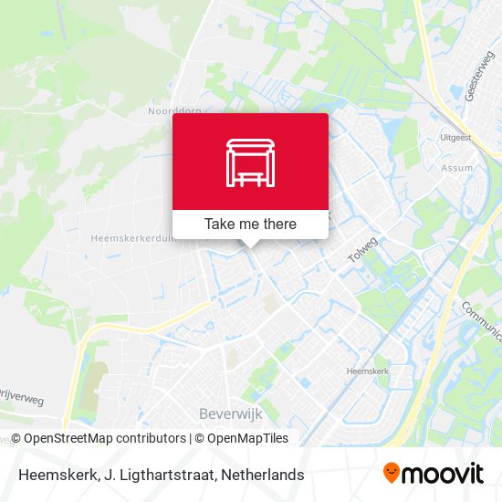 Heemskerk, J. Ligthartstraat map