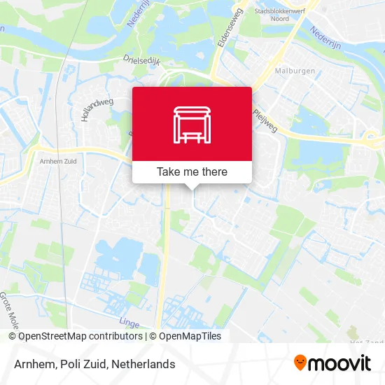 Arnhem, Poli Zuid map