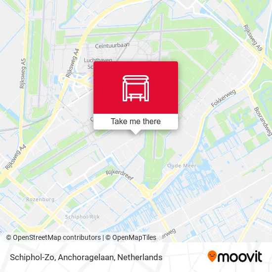 Schiphol-Zo, Anchoragelaan map