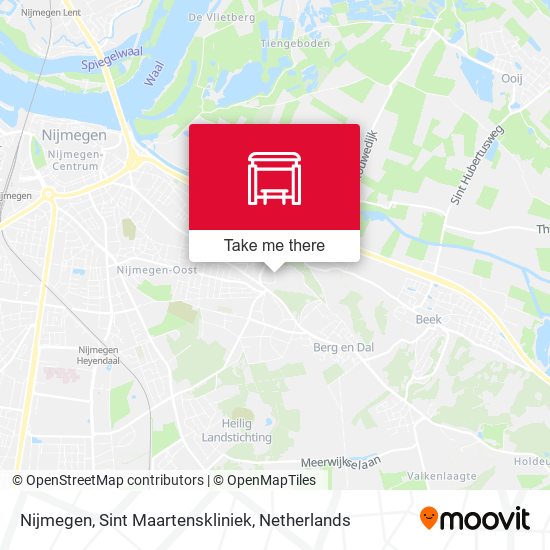 Nijmegen, Sint Maartenskliniek Karte