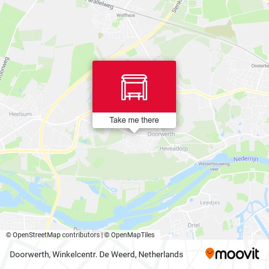 Doorwerth, Winkelcentr. De Weerd map