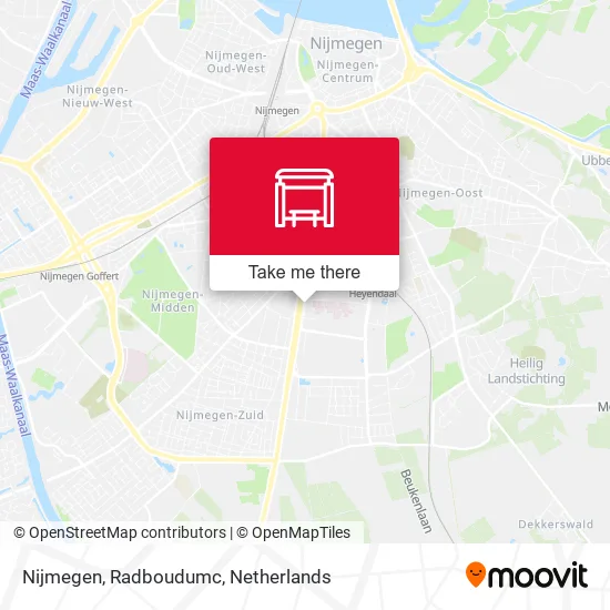 Nijmegen, Radboudumc map