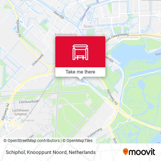 Schiphol, Knooppunt Noord map