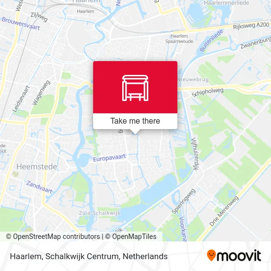 Haarlem, Schalkwijk Centrum map