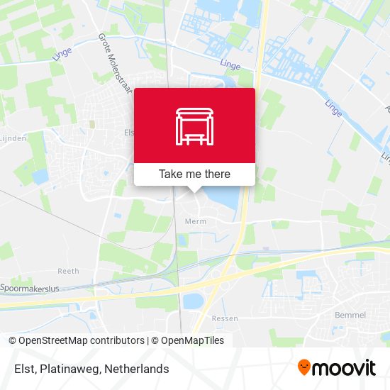 Elst, Platinaweg map