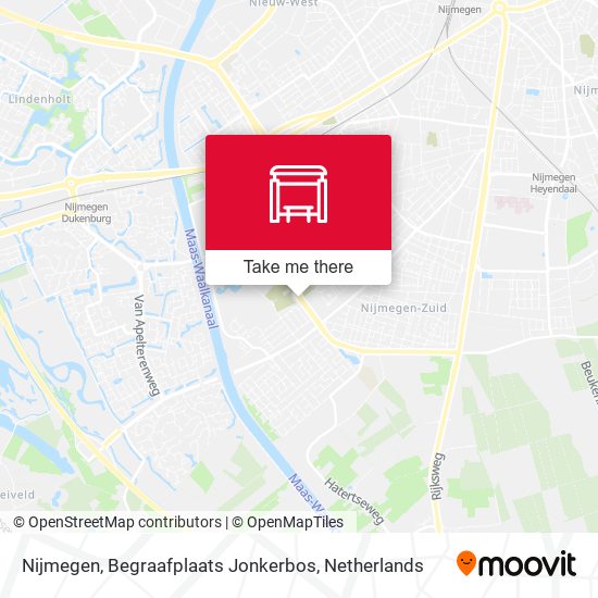 Nijmegen, Begraafplaats Jonkerbos map