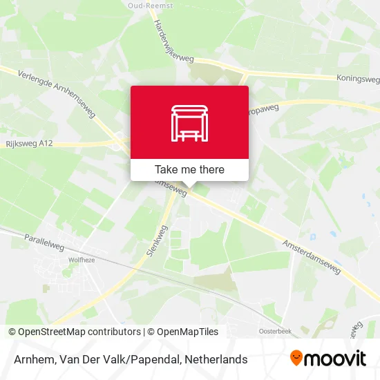 Arnhem, Van Der Valk/Papendal map