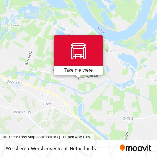 Wercheren, Werchensestraat map