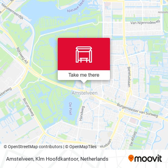 Amstelveen, Klm Hoofdkantoor Karte