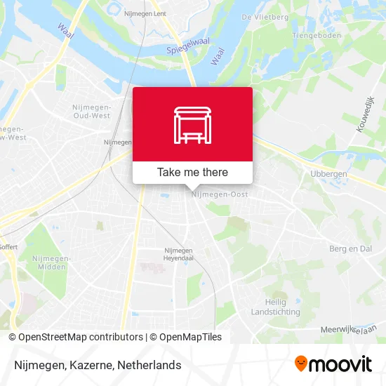 Nijmegen, Kazerne Karte